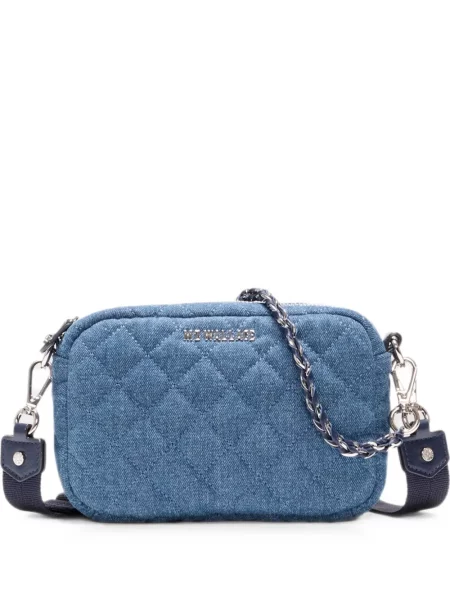 Matlasat geanta crossbody Mz Wallace albastru