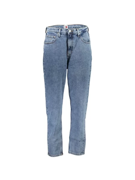 Zwężane dżinsy Tommy Hilfiger Mom zwężany niebieski