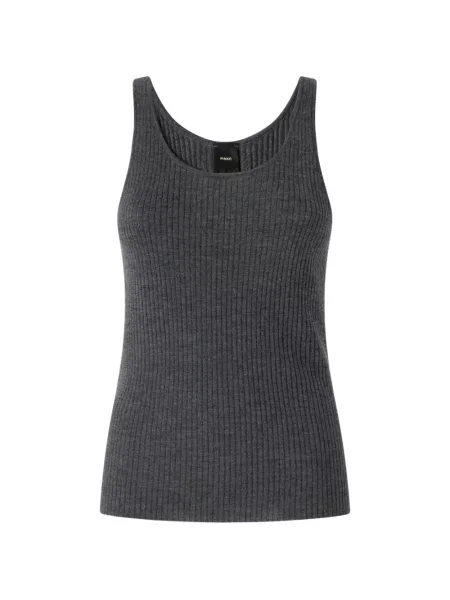 Top Pinko tricotate cu autograf gri