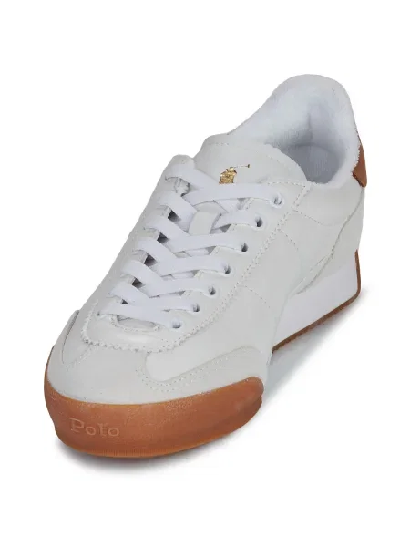 Sneakerși Polo Ralph Lauren din piele alb