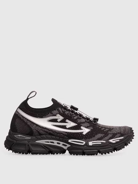 Кроссовки Off-white с принтом черные