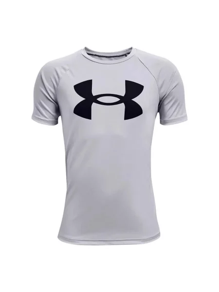 Koszulka z krótkim rękawem dla dzieci Under Armour Tech Big Logo Szary czarna