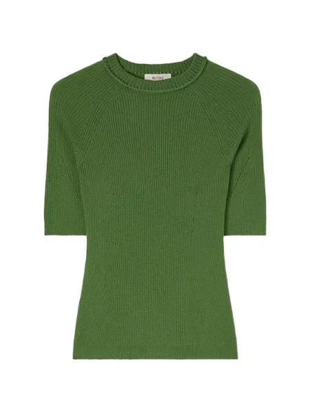 Tricou Retori din cașmir verde