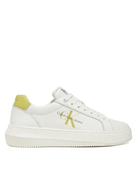 Calvin Klein Jeans Sportcipők Chunky Cupsole Laceup Mon Lth fehér