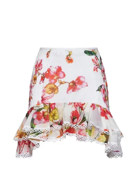 Fustă Charo Ruiz Ibiza cu model floral cu imagine alb
