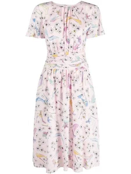 Rochie Boutique Moschino cu imagine de costum roz