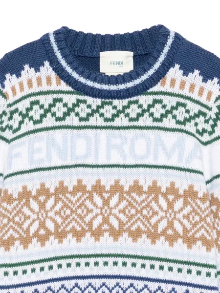 Sweter dziecięcy Fendi niebieski