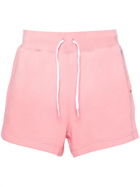 Haftowane szorty Polo Ralph Lauren różowe