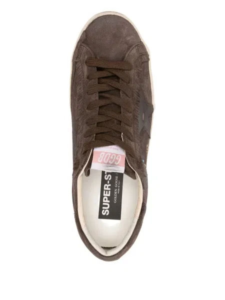 Sneakerși Golden Goose din piele de căprioară cu tepi auriu