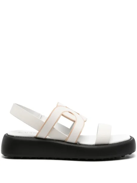 Sandale Tod's din piele alb