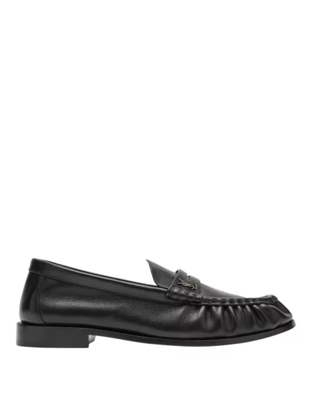 Półbuty Saint Laurent skórzane czarne