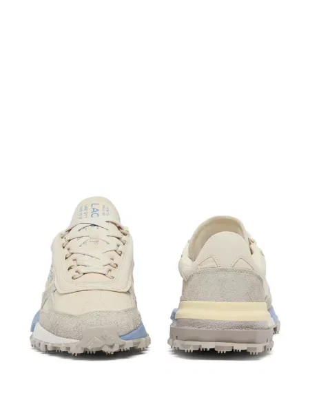 Sneakerși Lacoste din piele de căprioară cu autograf