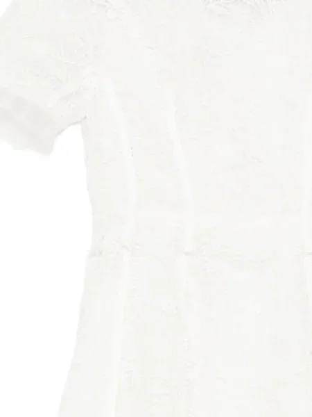 Rochie midi Shiatzy Chen din dantelă alb