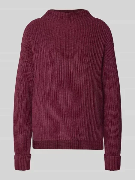 Sweter z dzianiny o kroju regular fit z mieszanki bawełny model ‘SELMA’ Selected Femme