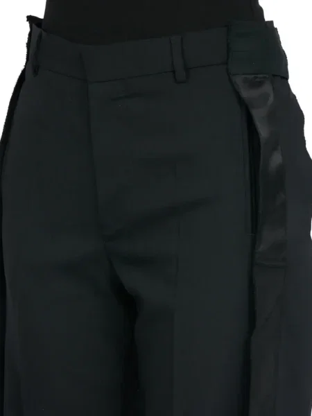 Pantaloni Mm6 Maison Margiela de lână negru
