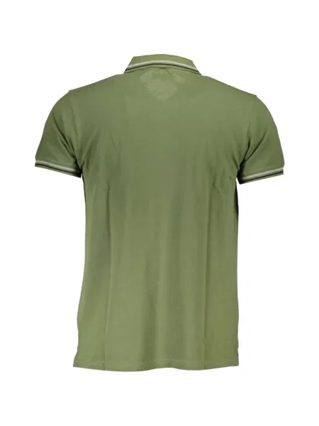 Tricou polo Cavalli Class cu autograf verde