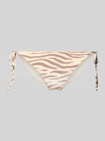 Figi bikini z naszywką z logo model Virgo' Mc2 Saint Barth beżowe