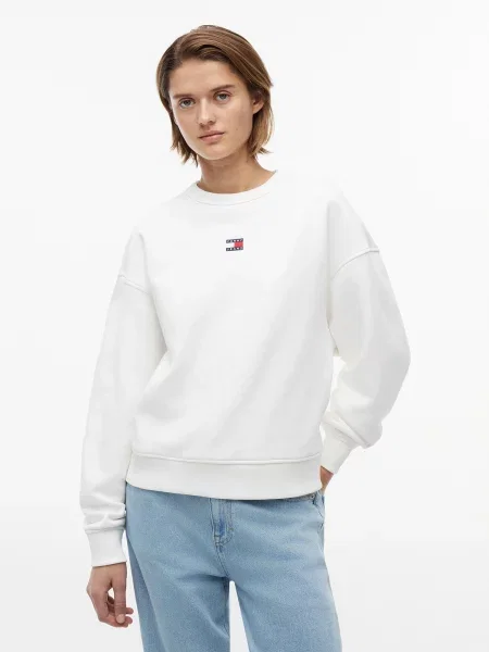 Palton Tommy Jeans alb
