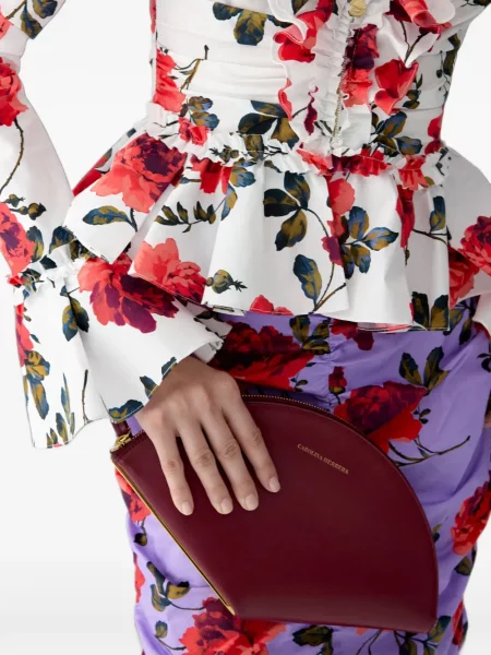 Geantă plic Carolina Herrera din piele roșu