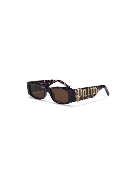 Okulary przeciwsłoneczne Palm Angels Eyewear brązowe