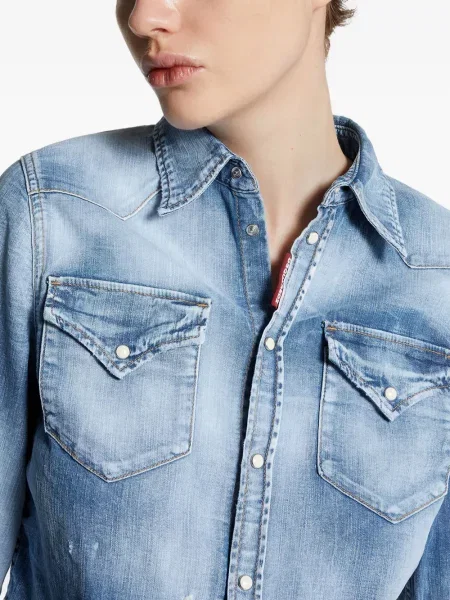 Cropp cămașă Dsquared2 albastru