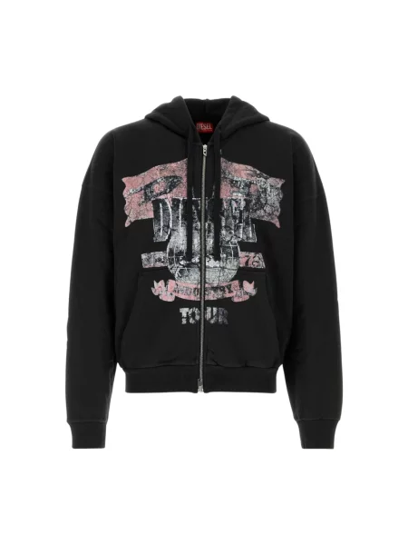 Bluza rozpinana Diesel czarna