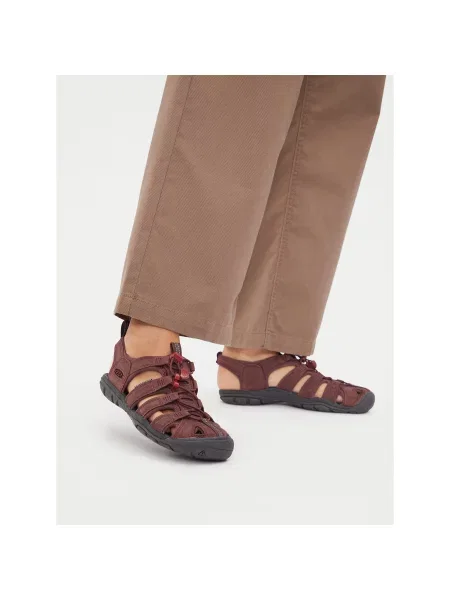 Sandále Keen Clearwater Cnx Lleather Bordová