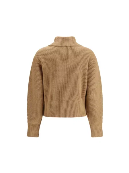 Sweter Max Mara wełniany brązowy