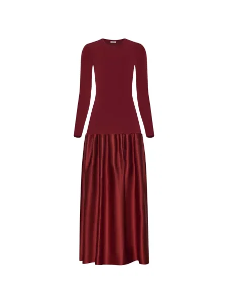Rochie maxi Fforme evazată roșu