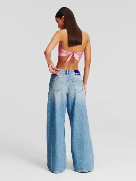Прямі джинси Karl Lagerfeld Jeans синій