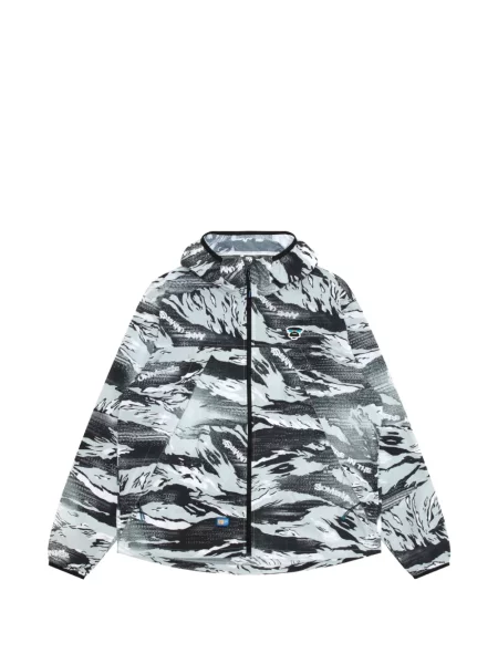 Geacă Aape By A Bathing Ape cu glugă cu model camuflaj negru