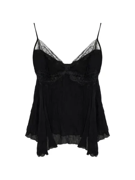 Top Blumarine din dantelă negru