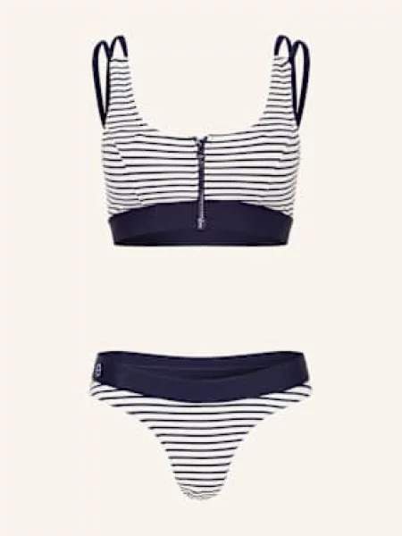 Café Du Cycliste Bikini Bustier Ariel blau biały