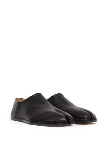 Iš natūralios odos kambarinės šlepetės Maison Margiela juoda