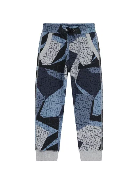 Spodnie dziecięce Emporio Armani niebieskie