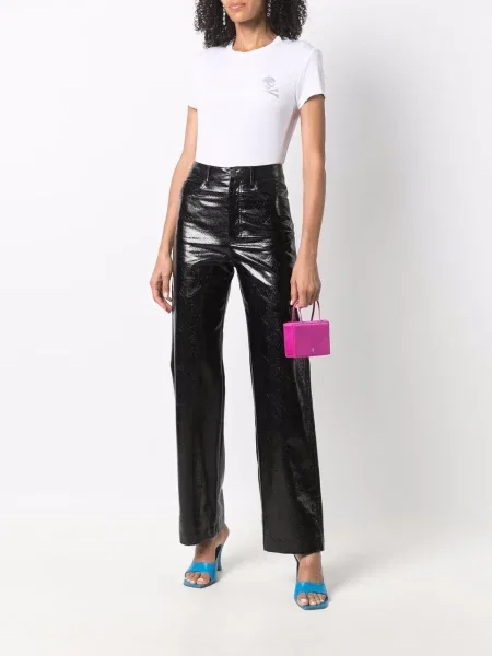 Kalnų krištolas marškinėliai Philipp Plein balta