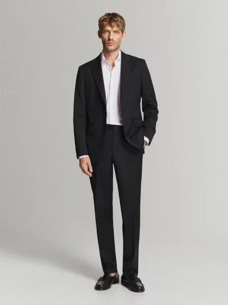 Koszula slim fit non-iron Mężczyzna XXL MANGO MAN biały