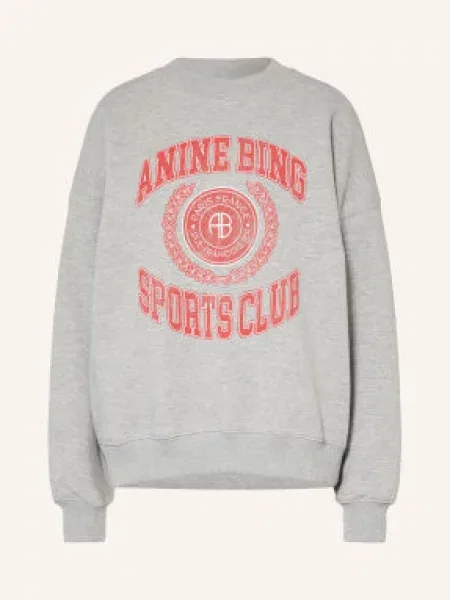 Anine Bing Mikiny Miles / režná / červená šedá