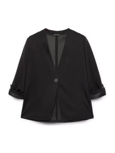 Kurtka Fiorella Rubino z dekoltem w serek czarna