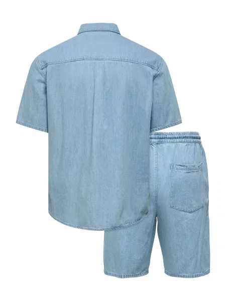 Only & Sons Košeľa ONSORSON denim modrá