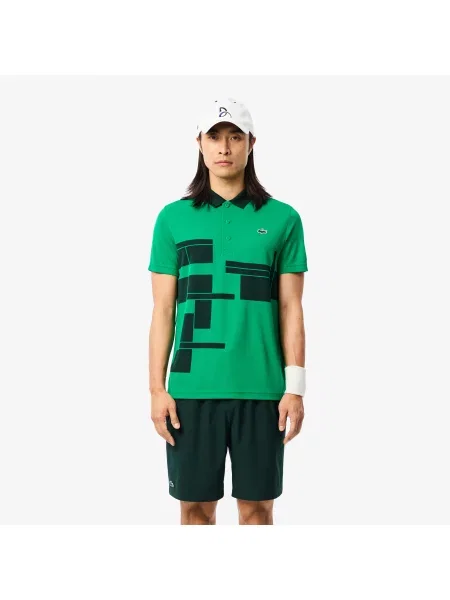 Lacoste Szorty Novak Djokovic Ciemnozielone zielony
