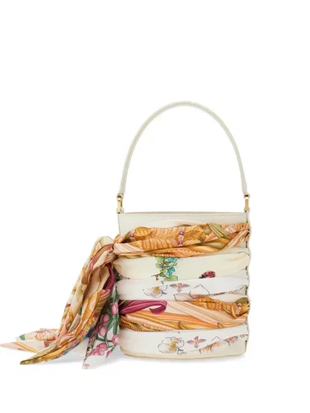 Fular Ferragamo alb