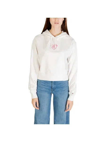 Tommy Jeans Mikina Heart biela