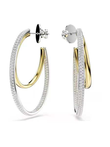 Kolczyki Swarovski biznesowe szare