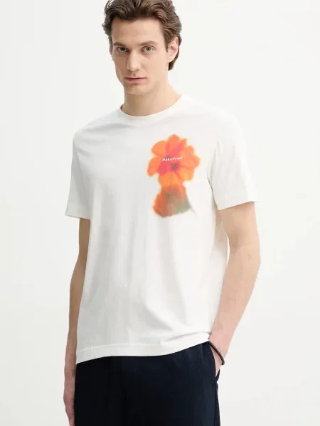 Kratka majica Marc O'Polo bela