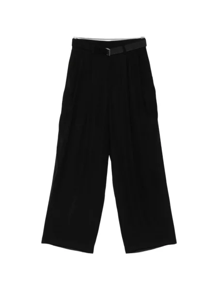 Cu centură pantaloni Sacai negru