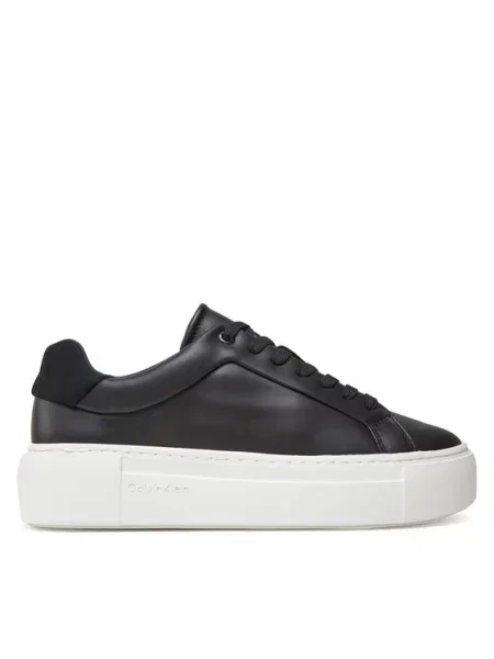 Calvin Klein Sneakersy Ff Cupsole Lace Up Lth černá