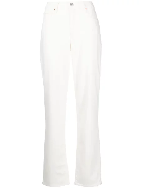 Proste jeansy Paige białe