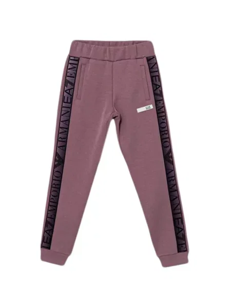 Spodnie dziecięce Ea7 Emporio Armani fioletowe
