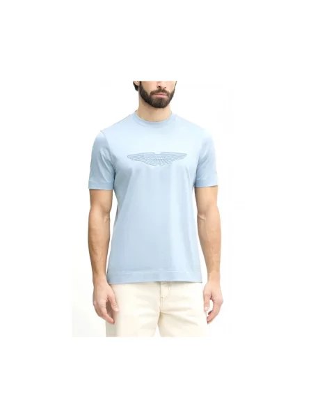 BOSS t-shirt BOSS X ASTON MARTIN niebieska